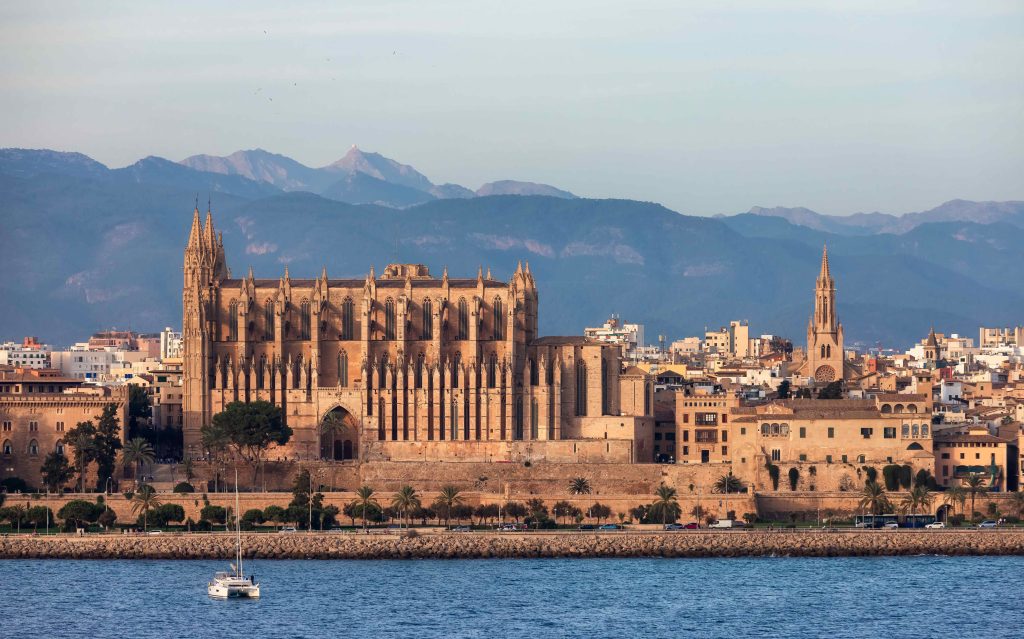 view of palma from a boat